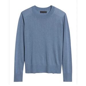 Banana Republic Blue Silk Cashmere Sweater, XS, Lightweight Knit, Pullover